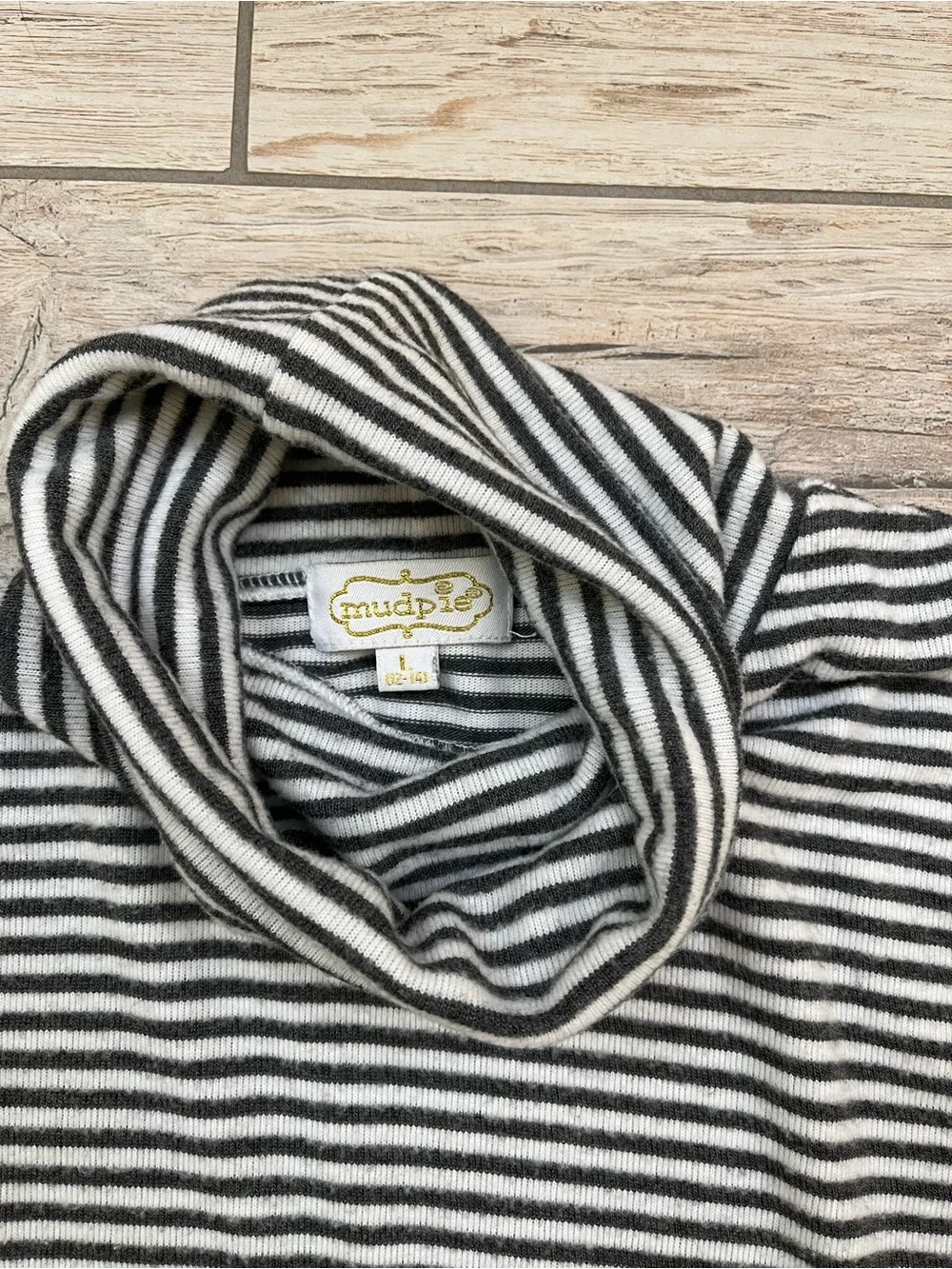 Mud Pie Striped Turtleneck Sweater
